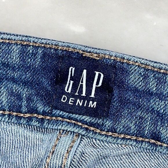 Gap Denim Girlfriend Distressed Ankle Jeans - Picture 4 of 14